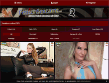 Tablet Screenshot of fetischsexcams.net